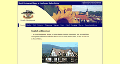 Desktop Screenshot of hotel-blume.de